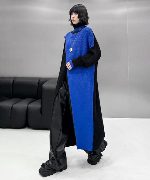 Center Slit Knit Dress