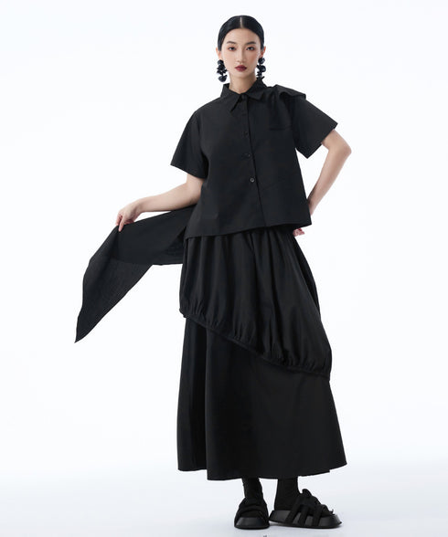 Cascade Panel Blouse