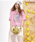Lace Charm Graphic Top