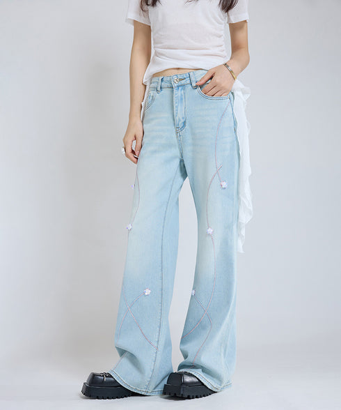 Petal Stitch Denim