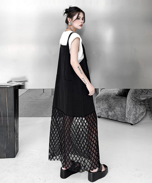 Layer Veil Jumper Dress