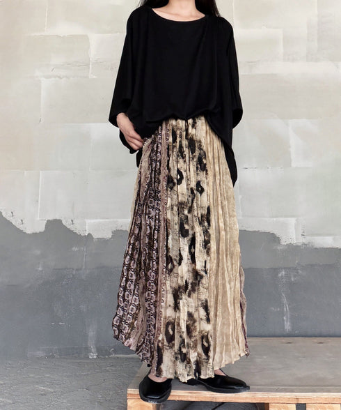 Ink Veil Pleat Skirt