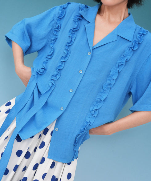 Ribbon Frill Blouse
