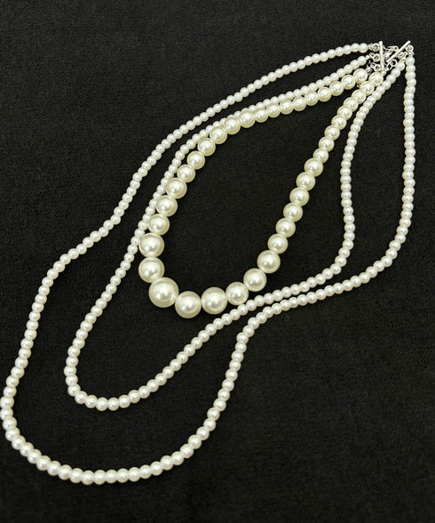 Multi Strand Pearl Necklace