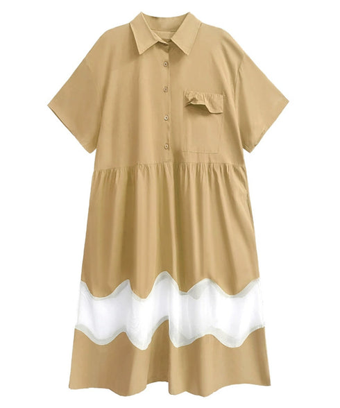 Ripple Panel Dress