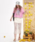 Lace Charm Graphic Top