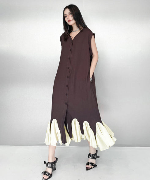 Petal Rhythm Long Dress