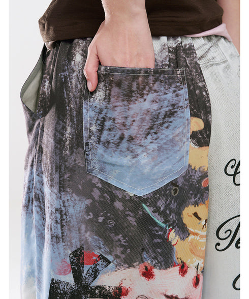 Charm Collage Wide Pants