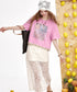 Lace Charm Graphic Top