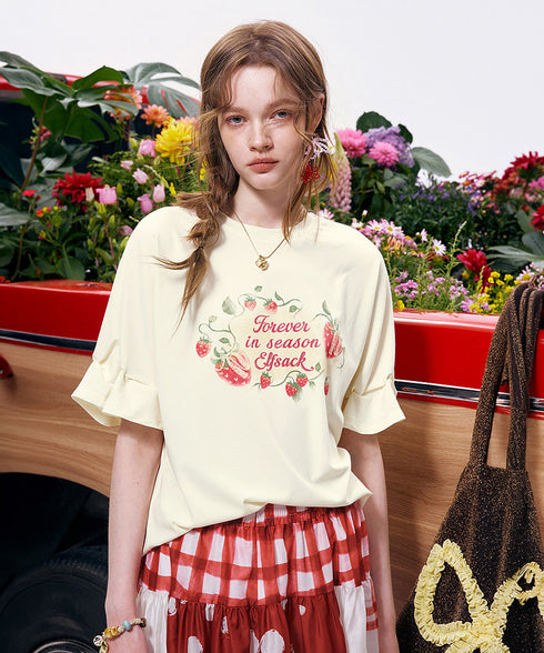 Berry Flutter Top