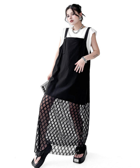 Layer Veil Jumper Dress