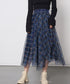 Madras Check Tulle Mesh Skirt