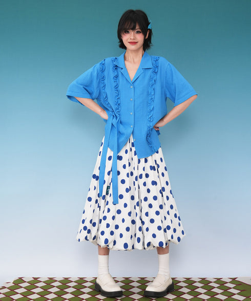Ribbon Frill Blouse