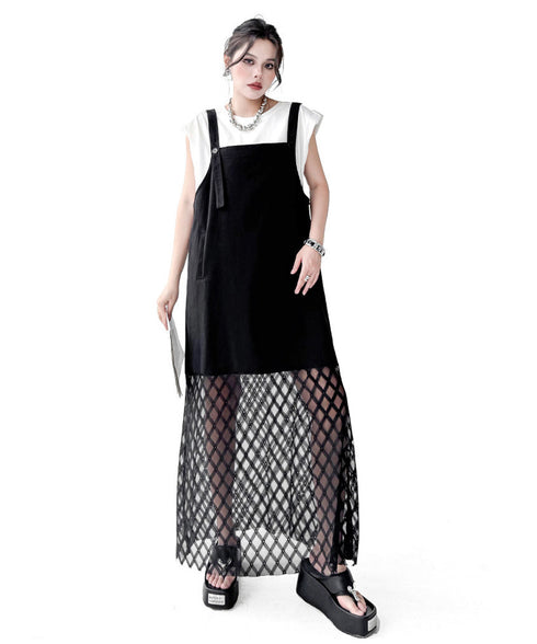 Layer Veil Jumper Dress