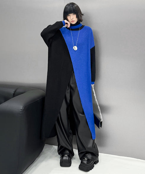 Center Slit Knit Dress