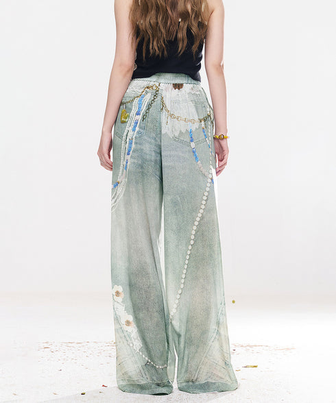 Charm Collage Wide Pants