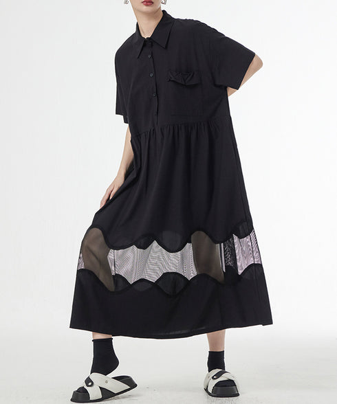 Ripple Panel Dress