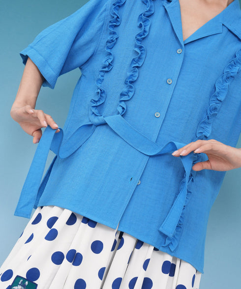Ribbon Frill Blouse