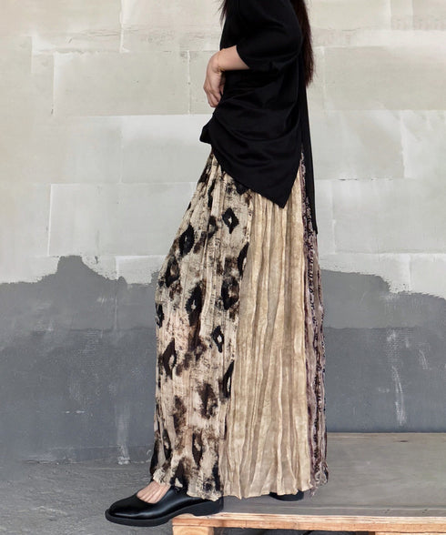 Ink Veil Pleat Skirt