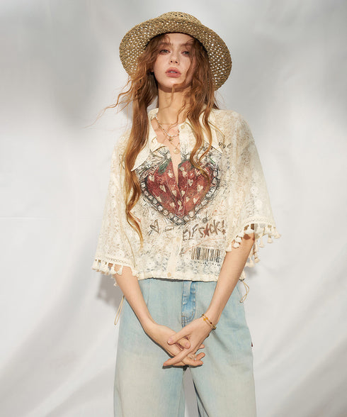 Heart Sketch Blouse