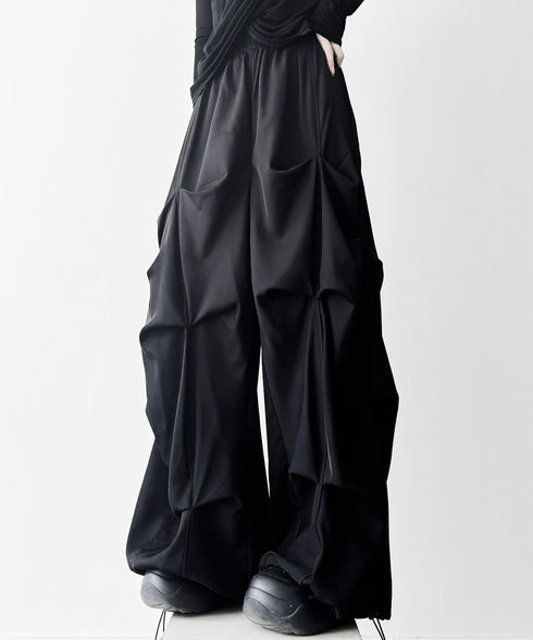 Sculptural Gathered Pants