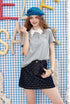 Lace Heart Polo Top