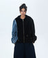 Patchwork Denim Hoodie