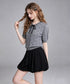 Heart Eyelet Ribbon Top