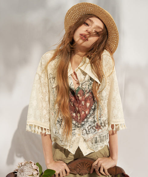 Heart Sketch Blouse