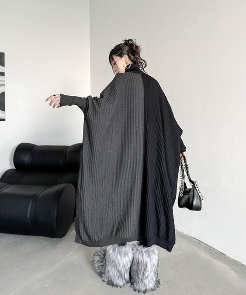 Two-tone Turtleneck Dress