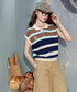 Border Polo Knit