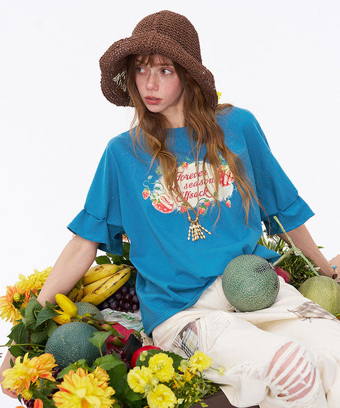 Berry Flutter Top