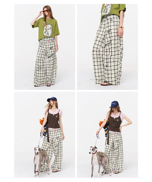 Grid Sketch Pants
