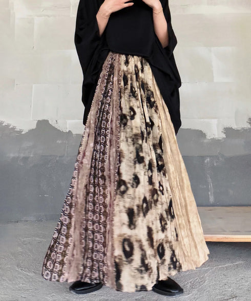 Ink Veil Pleat Skirt