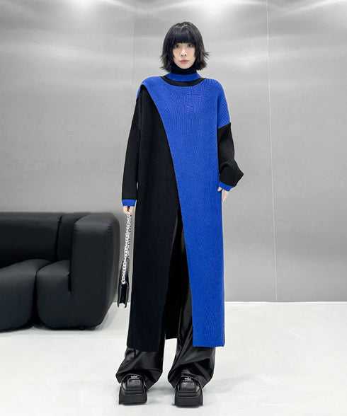 Center Slit Knit Dress