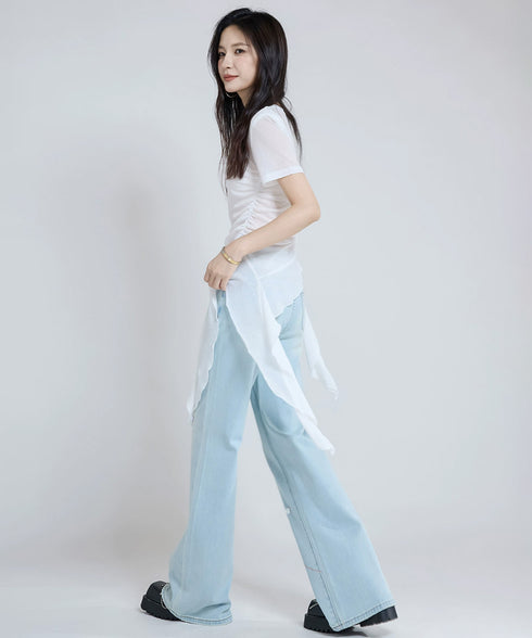 Petal Stitch Denim