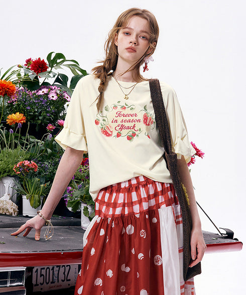 Berry Flutter Top