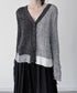 Layered Monochrome Cardigan