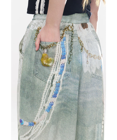 Charm Collage Wide Pants