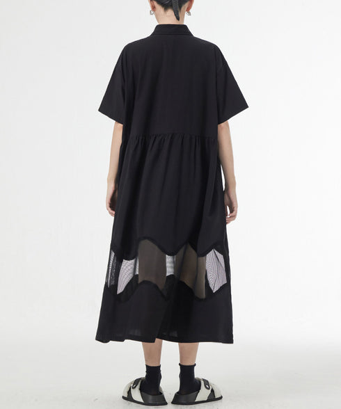 Ripple Panel Dress
