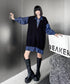 Knit Switch Denim Dress