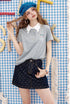Lace Heart Polo Top