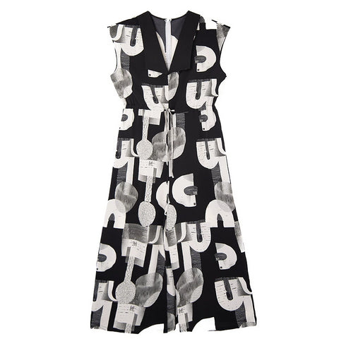 Alphabet Print Jumpsuit