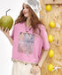 Lace Charm Graphic Top