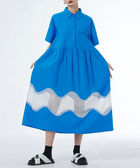 Ripple Panel Dress