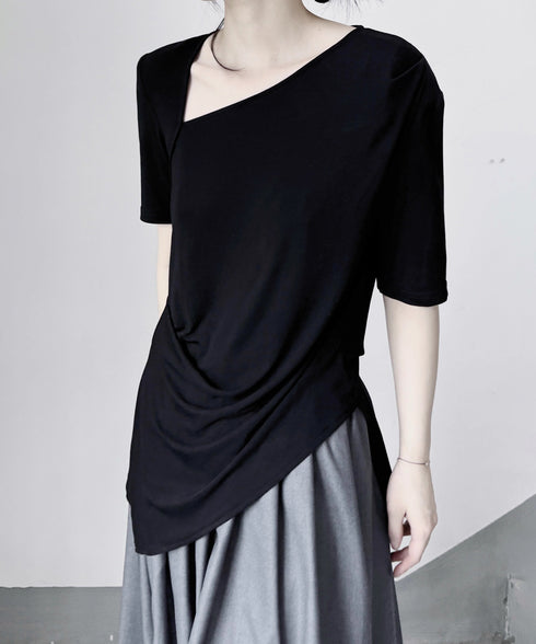 Asymmetric Drape Top