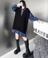 Knit Switch Denim Dress