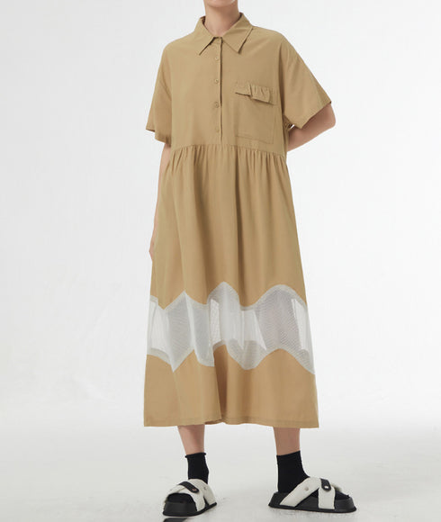 Ripple Panel Dress