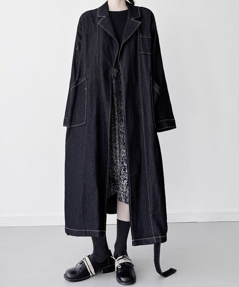 Architectural Denim Coat