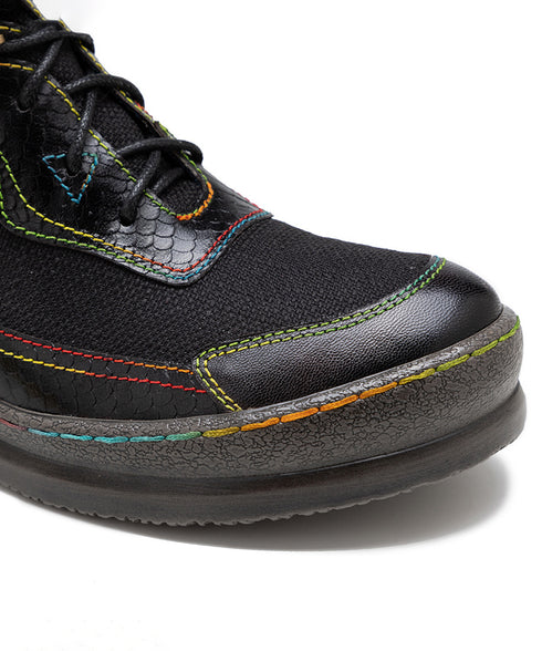 Colorful Stitch Boots